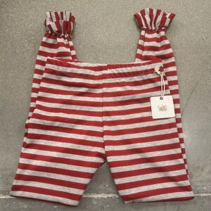 Woodmouse and Thistle Stripe Ruffle Leggings, new with tags, size 9/10 years
